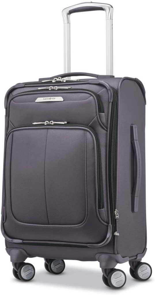 Samsonite Solyte DLX Softside Expandable Luggage with Spinner Wheels, Mineral Grey, Carry-On 30-Inch