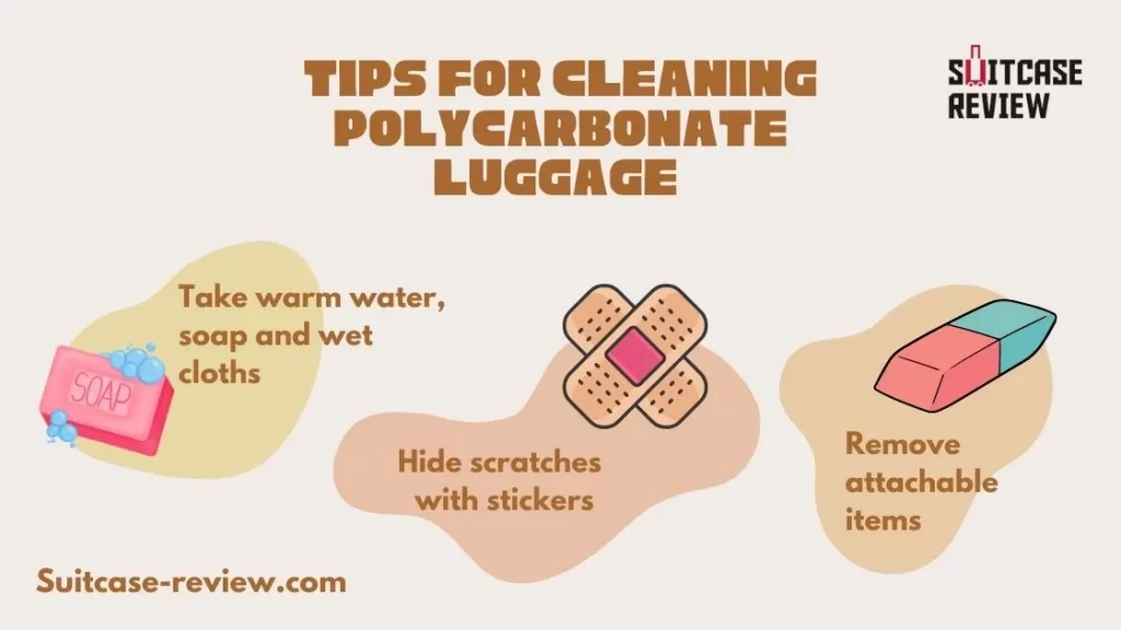Tips for cleaning polycarbonate luggage