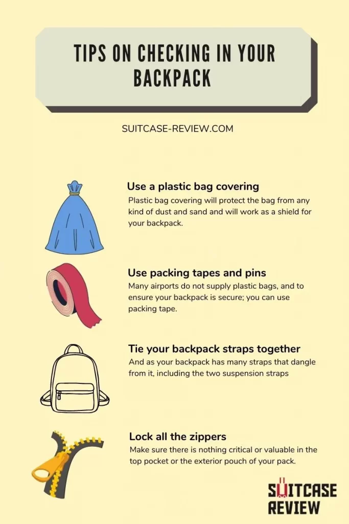 Tips on Checking in Your Backpack