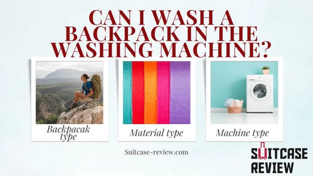 Can I wash a backpack in the washing machine