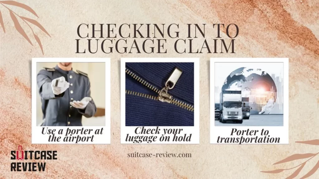 Checking in to luggage claim