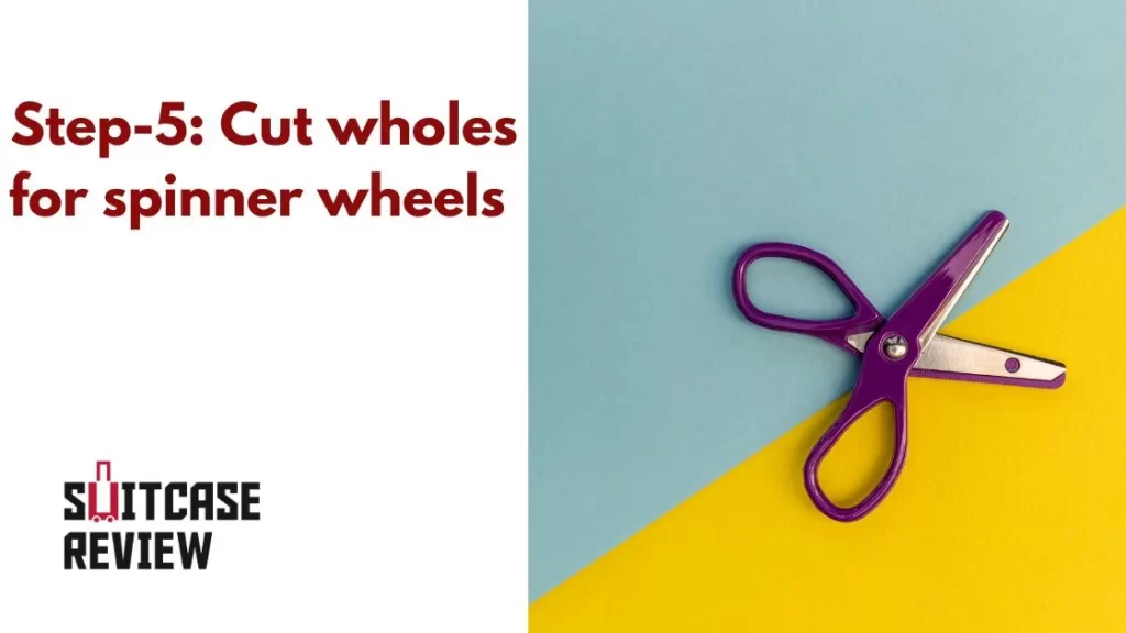 Cut wholes for spinner wheels