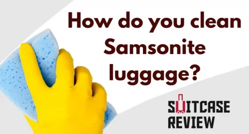 How do you clean Samsonite luggage?