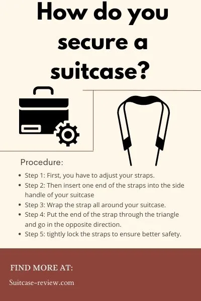 How do you secure a suitcase