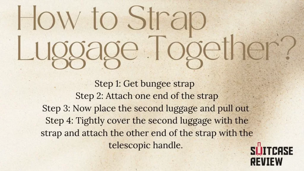 How to Strap Luggage Together