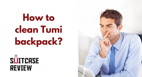 How to clean Tumi backpack