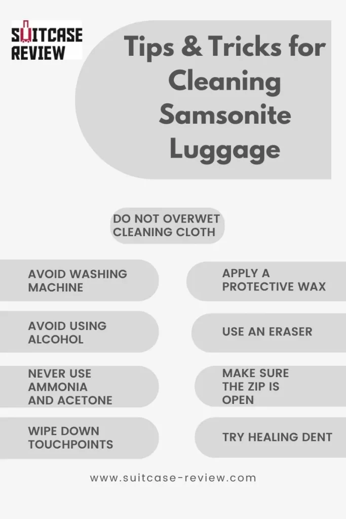 Tips Tricks for Cleaning Samsonite Luggage