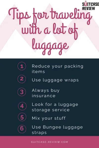 Tips for traveling with a lot of luggage