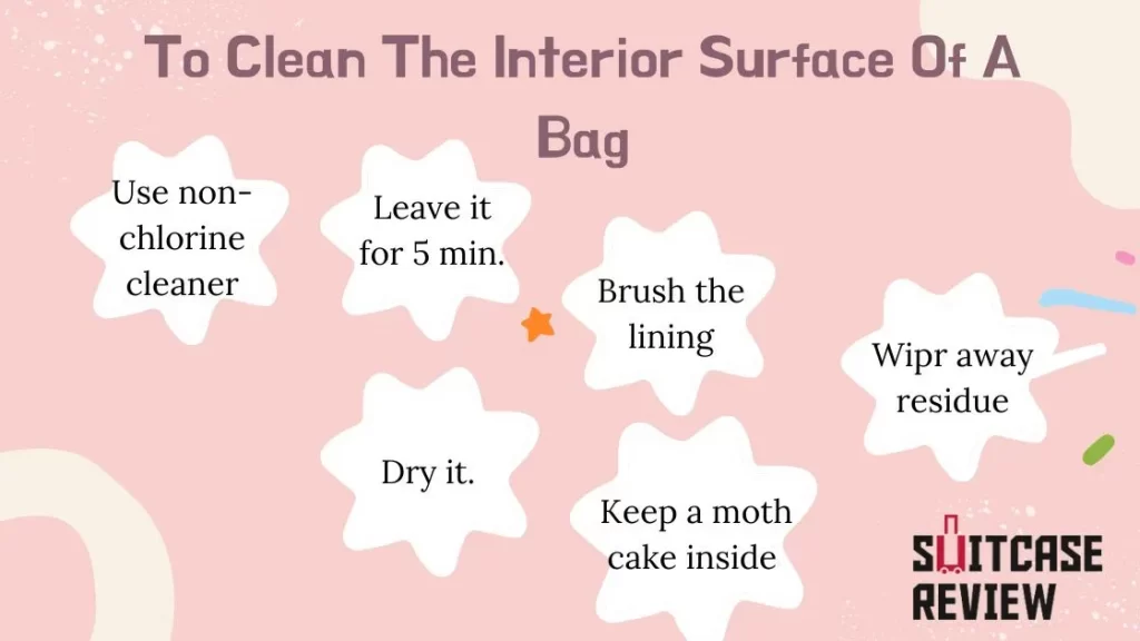 To Clean The Interior Surface Of A Bag