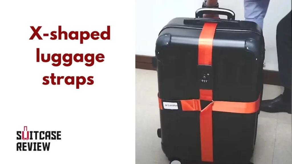 X-shaped luggage straps