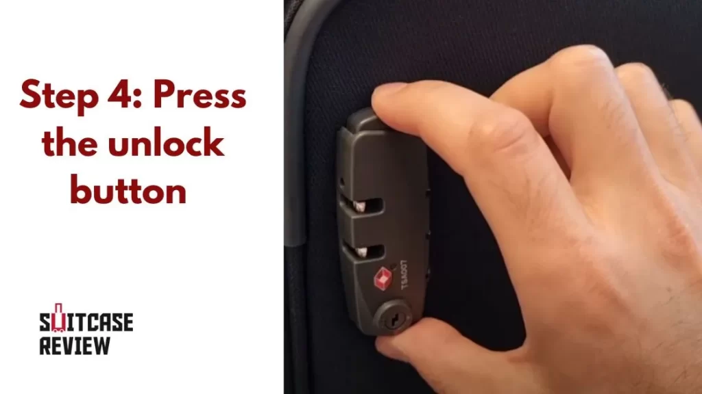 Press the unlock button
