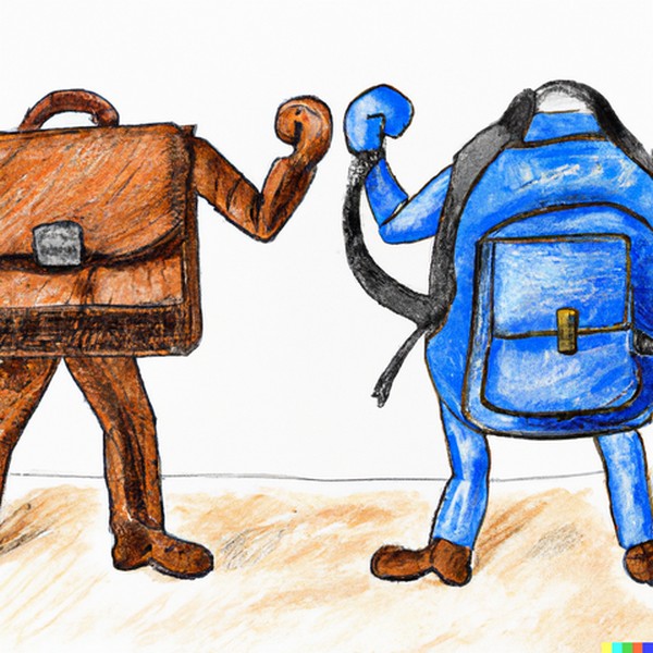 Briefcase vs backpack