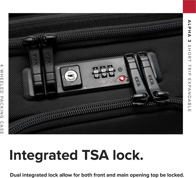 Tumi Alpha 3 Short Trip - TSA Lock