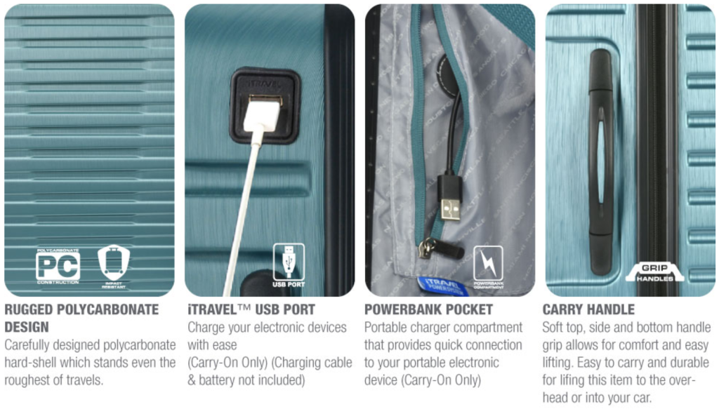 US Traveler Luggage Features